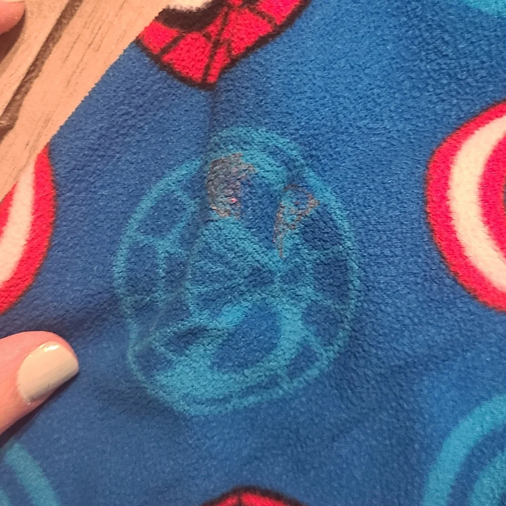 🍁Marvel Spiderman Captain America fleece pajamas🧁